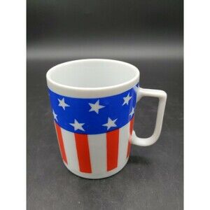 USA Flag Patriotic Coffee Tea Cup Made in Japan Vintage